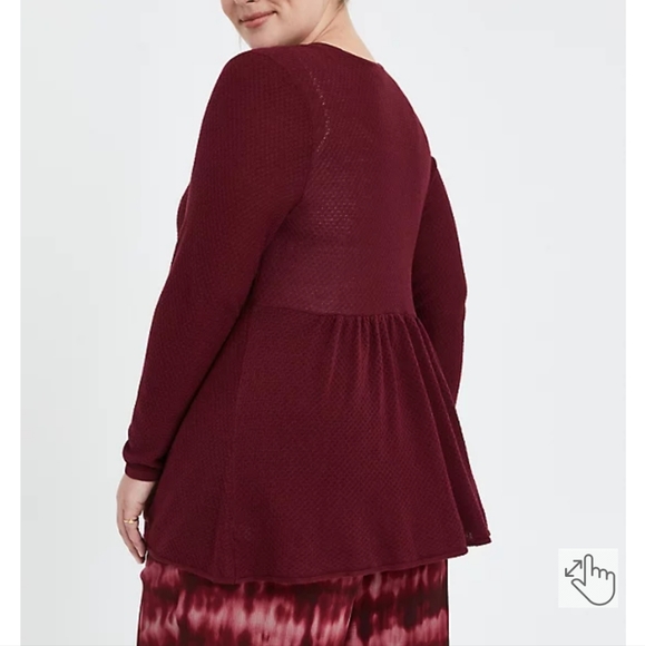 TORRID OPEN CARDIGAN SWEATER - OATMEAL - Picture 5 of 8